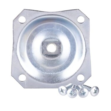 Waddell WADDELL Furniture Leg Mounting Bracket 1 Count Angle Top Plate 18G Steel Quick Mount Table Leg Attachment Hardware w 78 Flare DIY Home Projects Made Easy Compatible w Bolt Hanger Legs