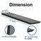 WINKER Countertop Support Bracket 4 Pack 12 L x 25 W Black Steel Wall Mount Heavy Duty Hidden Floating Design Knee Wall Support GraniteQuartzConcreteWood Countertops Screws Included