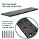 WINKER Countertop Support Bracket 4 Pack 12 L x 25 W Black Steel Wall Mount Heavy Duty Hidden Floating Design Knee Wall Support GraniteQuartzConcreteWood Countertops Screws Included