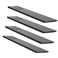 WINKER Countertop Support Bracket 4 Pack 12 L x 25 W Black Steel Wall Mount Heavy Duty Hidden Floating Design Knee Wall Support GraniteQuartzConcreteWood Countertops Screws Included