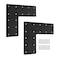 XZWMY L Post Bracket132x 132 Heavy Duty Mending Plate with Powder Coated Pergola BracketsBeam BracketTruss BracketsPost to Beam ConnectorsL Shape Plate for Wood 6x6 Lumber