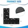 XZWMY L Post Bracket132x 132 Heavy Duty Mending Plate with Powder Coated Pergola BracketsBeam BracketTruss BracketsPost to Beam ConnectorsL Shape Plate for Wood 6x6 Lumber