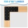 XZWMY L Post Bracket132x 132 Heavy Duty Mending Plate with Powder Coated Pergola BracketsBeam BracketTruss BracketsPost to Beam ConnectorsL Shape Plate for Wood 6x6 Lumber