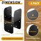 Yaocom 6 Pcs 4x4 Post Cap Tie Bracket Inner Size 35x 35 Heavy Duty 14 Gauge Black Tie Bracket for Connecting Beam to Post