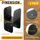 Yaocom 6 Pcs 4x4 Post Cap Tie Bracket Inner Size 35x 35 Heavy Duty 14 Gauge Black Tie Bracket for Connecting Beam to Post