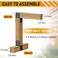 Yaocom 6 Pcs 4x4 Post Cap Tie Bracket Inner Size 35x 35 Heavy Duty 14 Gauge Black Tie Bracket for Connecting Beam to Post