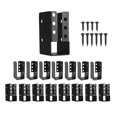 YVHFWOY Concealed Joist Hanger 16PCS2x4 Joist BracketFraming BracketRailing BracketsQ235B Steel PowderCoated Joist Hanger Fit for BeamSwing HandrailFence