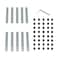 YXQ 10Pcs Straight Line Connector 2020 Series Inside 39 Inch Joint Bracket with M5 Screws for 6mm T Slot Aluminum Extrusion Profile