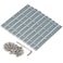 Zeberoxyz 10pcs Straight Line Connector Length 39inch Joint Bracket with M5 Screws for 2020 Series T Slot 6mm Aluminum Extrusion Profile Straight BracketsSilver