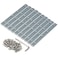 Zeberoxyz 10pcs Straight Line Connector Length 39inch Joint Bracket with M5 Screws for 2020 Series T Slot 6mm Aluminum Extrusion Profile Straight BracketsSilver