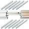 BLCCLOY 1010 1 x 1 Series Aluminum Profile Straight Line Connector Extended Length Bracket Fastener with M5 Screw for Slot 6mm Aluminum Extrusion Profile Connect Parts