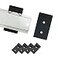 StarRoute 108 Width DIN Rail Mounting Clip Universal Aluminum Alloy Bracket Snapin Fixed Clamp for 35mm Slotted DIN Rail 4Pack