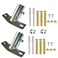 LeapMars Broom Handle Bracket Multiple Mounting Options Galvanized Metal Bracket for 2530mm Wooden Handle 2pcs