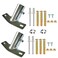 LeapMars Broom Handle Bracket Multiple Mounting Options Galvanized Metal Bracket for 2530mm Wooden Handle 2pcs