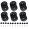 Meuey Lyot 2x2 Inch Black Plastic LShaped Corner Bracket 90 Degree Angle Bracket 6PCS