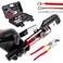 IBOSAD Hydraulic Crimping Tool and Cable Cutter Hydraulic Cable Lug Crimper 8 US TON 12 AWG to 00 20 Electrical Terminal Cable Wire Tool Kit with 9 Die