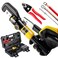 IBOSAD Hydraulic Crimping Tool with 9 Dies Battery Cable Crimper Tool Wire Rope Crimping Tool for 12 to 20 AWG 116 18 316 Stainless Steel Cable Railing Tool