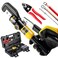 IBOSAD Hydraulic Crimping Tool with 9 Dies Battery Cable Crimper Tool Wire Rope Crimping Tool for 12 to 20 AWG 116 18 316 Stainless Steel Cable Railing Tool