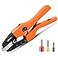 KF CPTEC Ratcheting Ferrule Crimping Tool for Wire End Sleeves AWG 210 635mm Heavy Duty Electrical Crimper