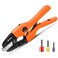 KF CPTEC Ratcheting Ferrule Crimping Tool for Wire End Sleeves AWG 210 635mm Heavy Duty Electrical Crimper