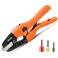 KF CPTEC Ratcheting Ferrule Crimping Tool for Wire End Sleeves AWG 210 635mm Heavy Duty Electrical Crimper