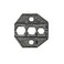 KLEIN TOOLS Klein Tools VDV212034 Die Set for VDV200010 Hex Crimp RG596 Coaxial Cable FConnectors Replacement Ratcheting Crimping Frame