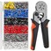 Shutao 2000PCS Insulated Wire Ends Terminals Connectors Ferrule Crimping Tool Kit AWG2310 0256mm Selfadjustable Ratchet Wire Crimping Tool Kit Crimper Plier Set for Electrical Wire Connectors
