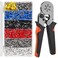 Shutao 2000PCS Insulated Wire Ends Terminals Connectors Ferrule Crimping Tool Kit AWG2310 0256mm Selfadjustable Ratchet Wire Crimping Tool Kit Crimper Plier Set for Electrical Wire Connectors
