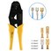 Baomain Ratchet Crimper Plier HS03B NonInsulated Terminals Receptacle Crimping Tools Use for 156 mm 1510 AWG Yellow