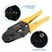 Baomain Ratchet Crimper Plier HS03B NonInsulated Terminals Receptacle Crimping Tools Use for 156 mm 1510 AWG Yellow