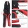 CINLIN Crimping Tool For Heat Shrink ConnectorsAWG 2210 Ratchet Wire Terminal CrimperRatcheting Crimper ToolsAvailable For Insulated Nylon Connectors and Electrical Wire Connectors HS125