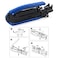 DIANN Coaxial Compression Tool Coax Cable Crimper Kit with 10pcs F Male And 10pcs Female to Female RG6 Connectors for RG711 and RG5966Q