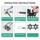 Gazoe Battery Cable Lug Crimping Tool 101 AWG Heavy Duty Wire Crimper for Battery Wire Ring Terminals HX50B