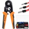 HARDELL Ferrule Crimping Tool AWG 237 Wire Crimper with Selfadjustable Ratchet Square Wire Ferrule Kit Suitable for Various DIY Household