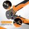 HARDELL Ferrule Crimping Tool AWG 237 Wire Crimper with Selfadjustable Ratchet Square Wire Ferrule Kit Suitable for Various DIY Household