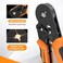 HARDELL Ferrule Crimping Tool AWG 237 Wire Crimper with Selfadjustable Ratchet Square Wire Ferrule Kit Suitable for Various DIY Household