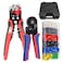 HKS Ferrule Crimping Tool Kit Hexagonal Ferrule Crimper Plier AWG 237 with Mutiuse Wire Stripper 1900Pcs Wire EndSleeves Terminals Kit in Box