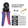 HKS Ferrule Crimping Tool Kit Hexagonal Ferrule Crimper Plier AWG 237 with Mutiuse Wire Stripper 1900Pcs Wire EndSleeves Terminals Kit in Box