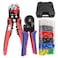 HKS Ferrule Crimping Tool Kit Hexagonal Ferrule Crimper Plier AWG 237 with Mutiuse Wire Stripper 1900Pcs Wire EndSleeves Terminals Kit in Box
