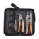 IWISS iCrimp Ratchet Wire Crimping Tool Set 5 Interchangeable Jaws for Heat ShrinkInsulated NylonNonInsulated Terminals AWG202 Wire Stripper included