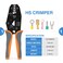iCRIMP iCrimp Wire Crimping Tool Kit with Wire Stripper and Ratcheting Wire Crimper for Heat Shrink Connectors Wire Ferrule Insulated and NonInsulated Terminals
