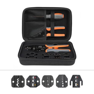 iCRIMP iCrimp Wire Crimping Tool Kit with Wire Stripper and Ratcheting Wire Crimper for Heat Shrink Connectors Wire Ferrule Insulated and NonInsulated Terminals