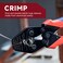 iCRIMP iCrimp Wire Rope Crimping Tool with Builtin Cutter for Cable Railing Hand Swaging Tool for 13218inch Aluminum Oval SleevesDouble Barrel Ferrules
