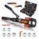 iGeelee Hydraulic Copper Press Tool Pex Crimping Tool with 12 34 1 Dies for Copper Pipe Fitting 381 Dies for ASTM F1807 Pex Copper Rings Heavy Duty HT1950E