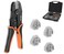 KF CPTEC Ratcheting Crimping Tool Kit 5PCS QuickChange Jaws for Heat Shrink Open Barrel Insulated NonInsulated Ferrules OT UT Terminals Portable Ideal for DIY Electrical Repairs