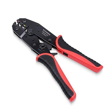 knoweasy Knoweasy Ratcheting Crimping Tool for Heat Shrink Connectors and Electrical Wire AWG 2210056mm Terminal Crimper with Crimping Pliers Crimp Tool for Insulated Nylon