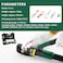 LFGUD 10T Hydraulic Crimping Tool Kit 12 AWG to 20 AWG Battery Cable Lug Crimper with 9 Pairs for Electrical Terminals Wire Crimper Green