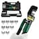 LFGUD 10T Hydraulic Crimping Tool Kit 12 AWG to 20 AWG Battery Cable Lug Crimper with 9 Pairs for Electrical Terminals Wire Crimper Green