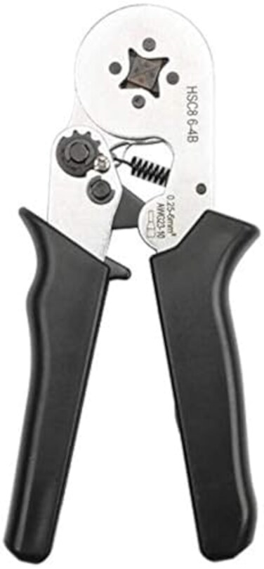 LUBAN Crimper Plier HSC8 64B Selfadjustable Ratcheting Ferrule Crimping Pliers Tool for Wire End Sleeves Terminals Square Shape Compression AWG2310 0256 mm
