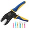 MGYOO Wire Crimping Tool for Heat Shrink Wire Connectors AWG 2010 Ratchet Wire Terminal Crimper Insulated Nylon Connectors and Electrical Wire Connectors Ratcheting Crimping Plier